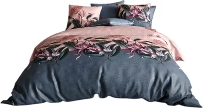 Image de Housse couette + taie Flore