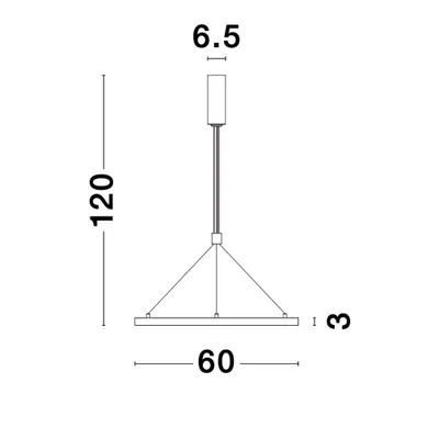 Produktbild von Nova Luce Empatia LED Hängeleuchte Metall Dimmbar Weiß