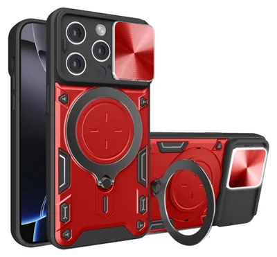 Obrázok produktu pre Techsuit CamGuard Pro kryt na iPhone 16 Pro Max – červený