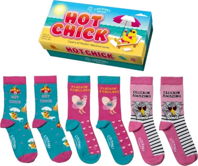 Produktbild von Hot Chick Socken Geburtstagsgeschenk für beste Freundin Huhn Strumpf in 37-42