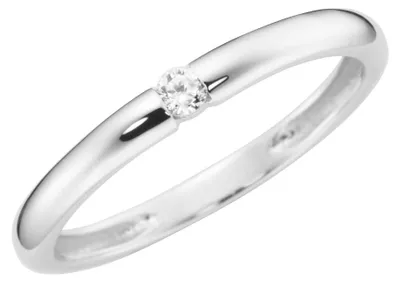Produktbild von Karat Ring Damen Zirkonia Brillantschliff 375 Weissgold 93011541 Gr. 54