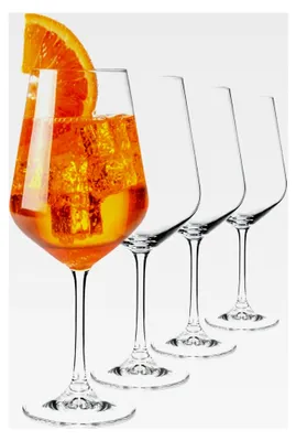 Produktbild von Aperol Spritz Gläser, 4 Stück, 50cl, Glas, spülmaschinenfest, stoßfest, kristallklar