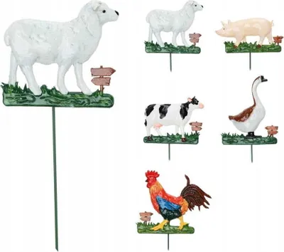 Obrázok produktu pre Dekoratívna čipkovaná záhradná ozdoba na paličke 42 cm
