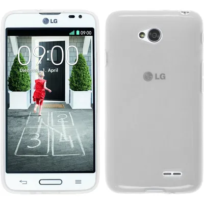 Produktbild von PhoneNatic Case kompatibel mit LG L70 - weiß Silikon Hülle transparent + 2 Schutzfolien