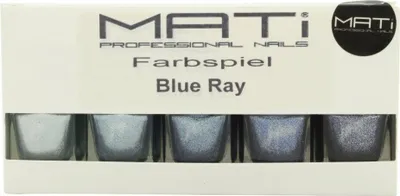 Produktbild von MATi Professional Nails Geschenkset Blue Ray 5 x 5ml Nagellack