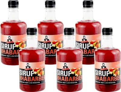 Produktbild von 6x Sirup Royale Rhabarber Getränkesirup 0,5L EW Cocktails Drinks Desserts