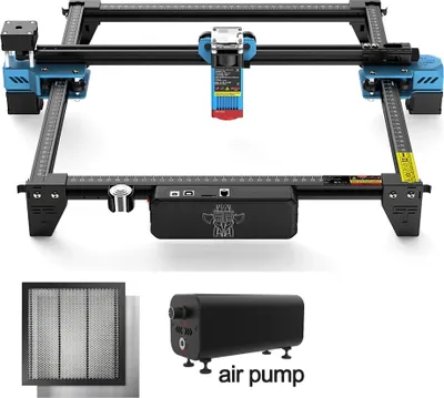 Obrázek produktu pro Laserová gravírka ZweiBäume, gravírovací plocha 300 mm x 300 mm, přesnost 0,1 mm , sada 3, EU, TTS-55 PRO