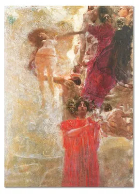 Produktbild von Giallobus - Zusammensetzung für die Medizin - Gustav Klimt - 50L x 70W cm - Bild - Acrylglas