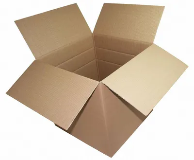 Produktbild von 20x Faltkarton 500x500x(300)-500mm (Außenmaß) mit variabler Höhe 2-wellig braun