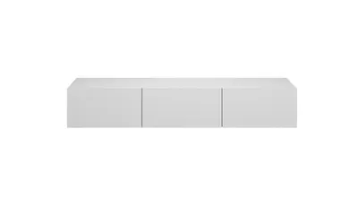 Zdjęcie produktu dla Nowoczesna Szafka Rtv Wisząca Biała, Minimalistyczny Design - 3 Drzwi