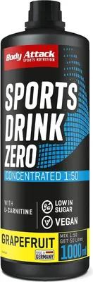 Produktbild von Body Attack Sports Drink Zero - 1000 ml Grapefruit