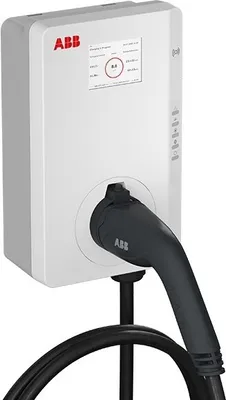 Obrázok produktu pre ABB Terra AC Wallbox, 22 kW, 3-fázová, Wi-Fi, kábel typu 2 (5 m), RFID, 4G, s meračom MID, 1 ks.