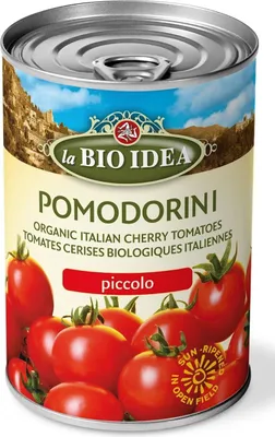 POMIDORY CHERRY W SOSIE POMIDOROWYM BIO 400 g - LA BIO IDEA