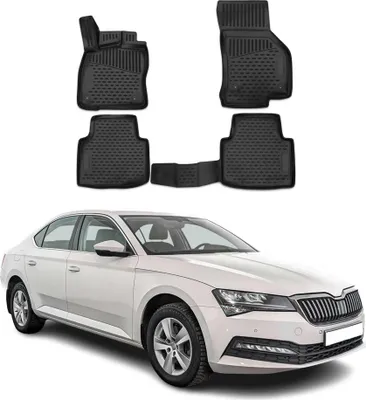 Immagine prodotto di 2015-2021 Skoda Superb tappetini TPE nero 4 pz