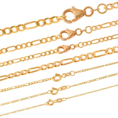 Produktbild von Goldkette Figarokette Halskette Breite 2,2 mm 38 cm 585 - 14 Karat Gold