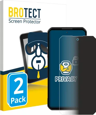 Produktbild von 2x BROTECT Sichtschutzfolie für Oukitel WP60 Anti-Spy Privacy Sichtschutz Blickschutz Folie Blaulicht-Schutz