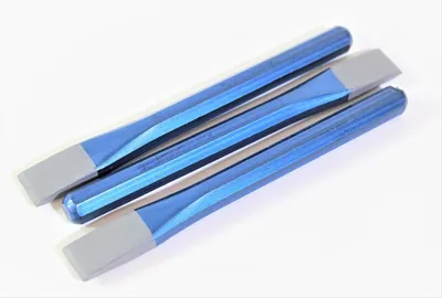 Immagine prodotto di 3x scalpello piatto RENNSTEIG scalpello da muratore ottagonale 150x12x16 mm scalpello a percussione