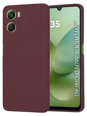 Produktbild von Techsuit - SoftFlex Silikonhülle für Motorola Moto G06 - pflaumenrot