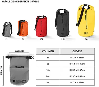 Wasserdichter Rucksack und Tasche, Ansicht 2 von 4