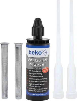 Produktbild von beko Verbundmörtel-Siebhülsen-SET: 1 x VBM 165 ml, 2 x Zwangsm., 2 x Siebhülse