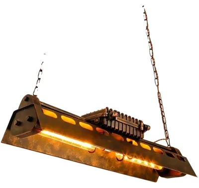 Productafbeelding van Hanglamp, industriële stijl, metalen constructie, hanglamp van 78 cm, exclusief lamp