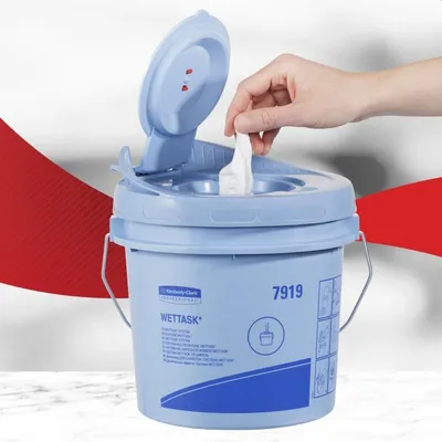 Produktbild von Reinigungstücher Wettask 15x30,5cm weiß VE=6 Rollen