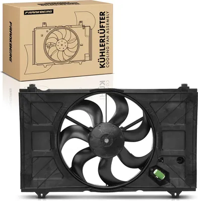 Productafbeelding van Frankberg 1x Motorradiator enkele ventilator