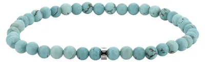 Produktbild von LIEBESKIND Berlin Damen-Bead Turquoise mit Logo Tag in Edelstahl