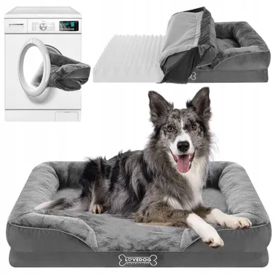 Produktbild von LOVEDOG OrtoMax Orthopädisches Hundebett Wasserabweisend Grau L