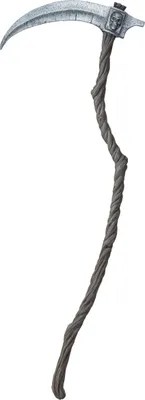 Immagine prodotto di Falce Halloween accessorio per adulti grigio 150 cm