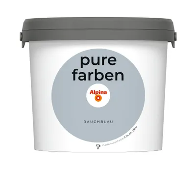 Produktbild von Alpina Pure Farben Wandfarbe rauchblau 2,5 L