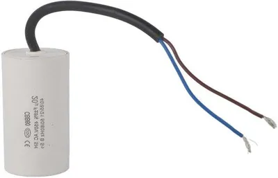 Obrázek produktu pro Elektronický součástka – kondenzátor 450 V, 20 µF s kabelem