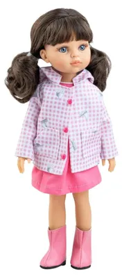 Produktbild von Paola Reina Puppe Amigas Carol dunkelbraune Zöpfe 32 cm Spielzeugpuppe