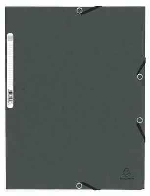 Immagine prodotto di Exacompta 50x cartella + elastico 3 lembi cartone 355g/mq A4 grigio 55313E