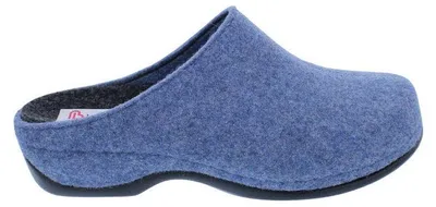 Produktbild von Berkemann Hausschuh Florina 1025-045, Filz, Himmelblau, Weite H, Fußbett zum Wechseln 41 1/2