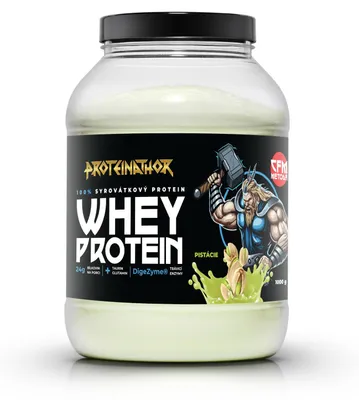Obrázek produktu pro Proteinathor WPC80 Syrovátkový Protein CFM | 80 % Bílkovin + Digezyme | Pistácie | 1000 g