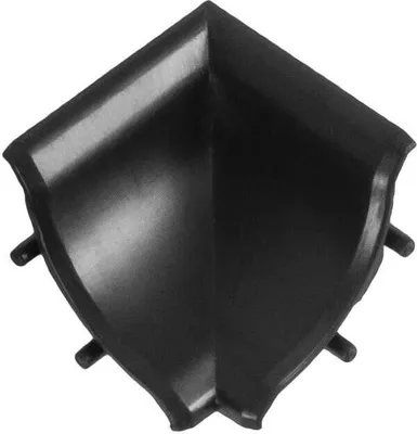 Produktbild von DQ-PP 1x WINKELLEISTE INNENECKE | Schwarz matt | 13 x 13mm | PVC | Küchenleiste Arbeitsplatte Abschlussleiste Küchenabschlussleiste Wandabschlussleiste Tischplattenleisten