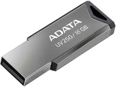 Produktbild von ADATA UV250, 16 GB, USB Typ-A, 2.0, Ohne Deckel, 5,6 g, Silber