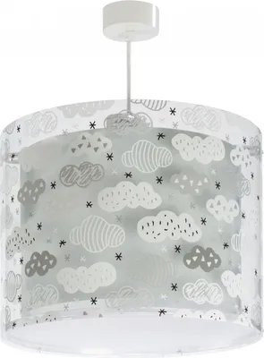 Produktbild von Kinderzimmer Deckenlampe Wolke grau höhenverstellbar mit abnehmbarem Diffusor