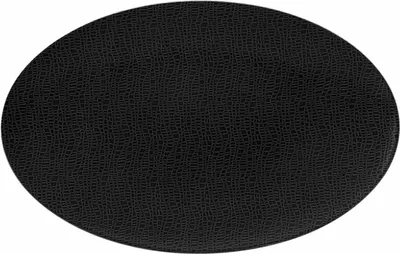 Produktbild von Seltmann Weiden Fashion Glamorous Schwarz Oval Tablett 40x26 cm