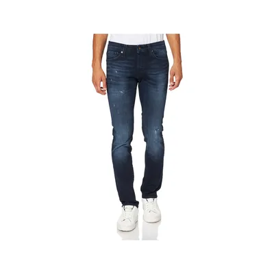 Produktbild von Jack & Jones 12193402, Blau, Jeans, Baumwolle, Elasthan, Nicht bleichen, Nicht chemisch reinigen, Schonwaschgang (40°C)