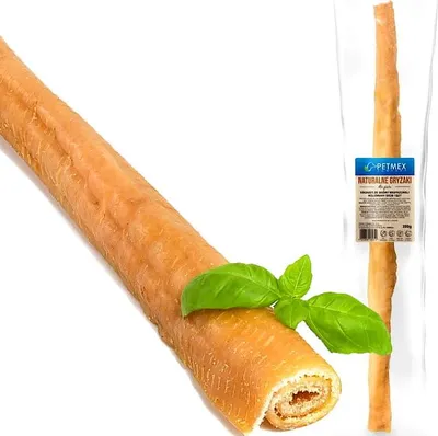 Obrázok produktu pre Prírodná pochúťka pre psov na žuvanie Petmex kroketa z bravčovej kože 50 cm, 1 ks.