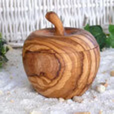 Produktbild von Dose wie Apfel aus Olivenholz