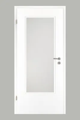 Produktbild von Pertura Zimmertür Yori CPL weiß (ähnlich RAL 9010) 73,5x198,5 cm Links mit Lichtausschnitt G3 (ohne Glas)