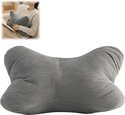 Produktbild von Nackenkissen Lesekissen, Ergonomische Nackenrolle in Dunkelgrau