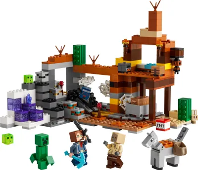 Produktbild von LEGO Minecraft Die Mine in den Badlands, Bergbau-Spielzeug zum Videospiel, Set für Jungen und Mädchen ab 8 Jahren, Bauspaß mit LEGO Steinen, Abenteuerset, Geburtstagsgeschenk 21263