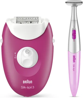 Produktbild von Braun Silk-épil 3-420, Epilierer für langanhaltende Haarentfernung, inklusive Bikinitrimmer, 20 Pinzetten