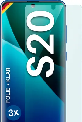 Produktbild von moex® 3x Schutzfolie kompatibel mit Samsung Galaxy S20 / S20 5G - Displayschutzfolie dünn Folie, Klar
