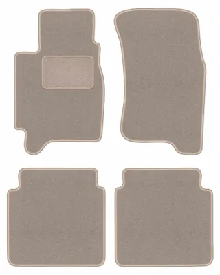 Produktbild von Velours-Fußmatten für Subaru Legacy II 1993-1998 (Kombi/Limousine) – 4-tlg, Beige, passgenau – Wielganizator LUX
