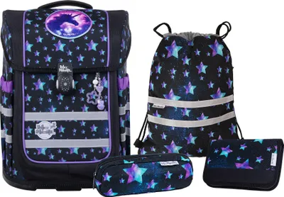 Produktbild von McNeill ERGO COMPACTO Schulranzen Set, 5tlg. STAR NIGHT